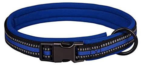 Roadoor Haustierhalsband mit hoher Elastizität, leichtes und sicheres Nylon, Katzenhalsband kompatibel mit Kleiderbügeln Blau, M