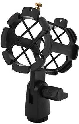 Mikrofon-Stoßdämpferhalterung Clip, Anti-Vibrations-Halterung für Aufnahmemikrofone, Tragbare Stoßfeste Mikrofonhalterung, für Mikrofone mit Weniger Als 4,5 Cm Durchmesser, mit 5/8 Zoll und 3/8 Zoll I