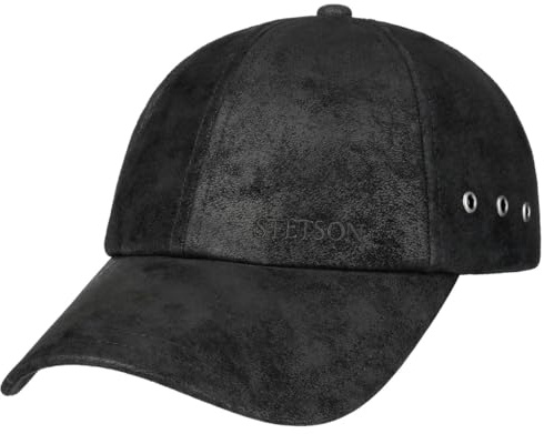 Stetson Herren Leder-Baseballmütze Braun