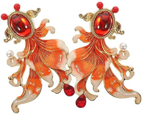 IMIKEYA 2stücke Goldfisch Brosche Für Karpfen Anstecknadel Mit Für Kleidung Und Taschen Leicht Und Für Partys Und Besondere Anlässe