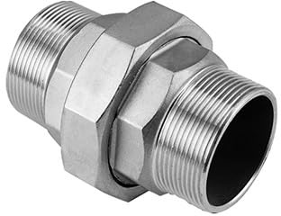 AYTOSH Raccord De Tuyau Moulé en Acier Inoxydable SS304, Union Filetée Mâle BSPT, for Accessoires De Connecteur De Raccord De Tuyau De Jardin Domestique (Size : 3/4)