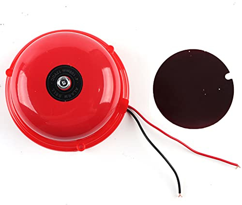 Campanello Allarme Antincendio in Metallo 4 Pollici 100 DB con Bobina Elettromagnetica in Rame Puro 12V
