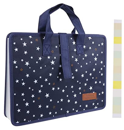 MAGICLULU Oxford Tuch 13 Tasche Datei Veranstalter Erweiterbar Zipper Hand Strap A4 Dokument Tasche