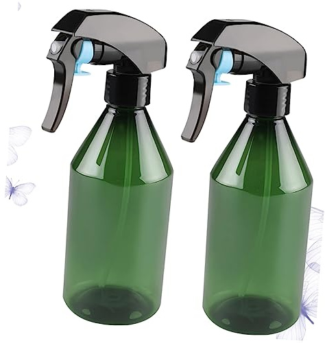 POPETPOP 2pcs Spray Bottles Refillable Water Sprayer for Flowers Plants Hair Styling Barber Tool Random Color