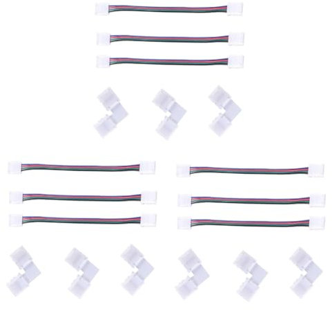 Alipis 3 Sätze LED-Lichtleiste Netzteilleiste stoßverbinder Lichtanschluss LED-Streifen-Jumper Lötfrei Zubehör-Set