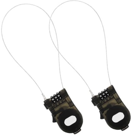 Mipcase 2pcs Professional Suitcase Lock Plastic Combination Cable Lock for Luggage Outdoor