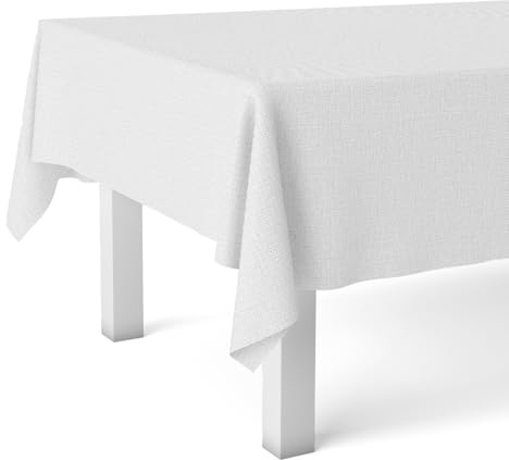 Martina Home Nappe en Toile cirée TER Blanche 240 x 140 cm