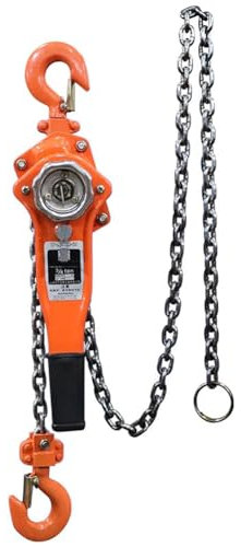 TT-YEC Manual Lever Chain Hoist, 0.75-6 Tons Load Capacity, Lifting Hoist Double Pawl, with 360° Rotating Hook, Lever Crane Tractor Pulley, Galvanized Carbon Steel,0.75T with 1.5m chain
