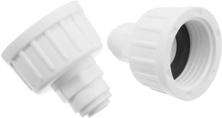 Toyvian Conector Rápido de Nebulización de Agua 2 Piezas 1/4 Pulg Adaptador de Conexión Estable de PP para Riego de Jardín y Enfriamiento Exterior