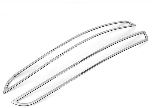 Generisch Q5 8R 2009-2017 Auto Styling ABS für Chrom Nebelschlussleuchte Abdeckung Nebelscheinwerfer Lampenverkleidung Dekoration Kühlergrills