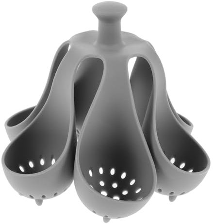 TOPPERFUN 6agujeros Hervidor De Huevos De Silicona Rejilla De Vapor para Olla Soporte para Huevos Cocidos para Cocina Moderna Fácil De Usar y Limpiar