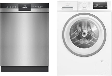 Siemens iQ300 Set: Unterbau-Geschirrspüler 60cm + Waschmaschine 9kg, speedPack L, smartFinish