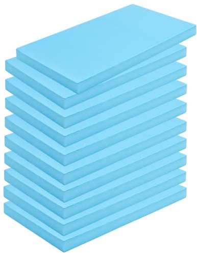 TAIANJI 10 Stück Schaumplatte Hartschaum, Hartschaumstoff Kombination groß Bastelplatte Blau Styroporplatten Handgefertigt Hartschaumplatte für Gebäude, Einfache Hundehütte, DIY Modellierung (20mm)