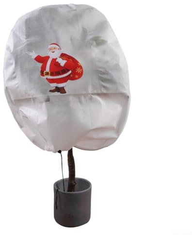 2 fundas de protección contra heladas de plantas con cordón para plantas de jardín, tela no tejida para proteger olivos, palmas, arbustos del clima frío