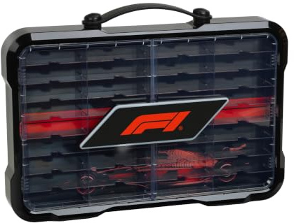 Theo Klein 2455 F1® - Sammelvitrine mit leuchtendem Logo für 36 Autos, 1:64