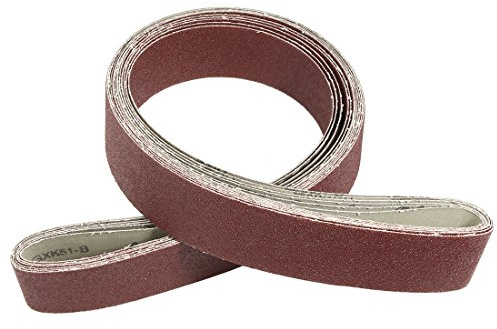 Sourcingmap 2-Inch x 72-Inch Aluminum Oxide Sanding Belt 60 Grits Sandpaper Lapped Joint for Belt Sander 6pcs