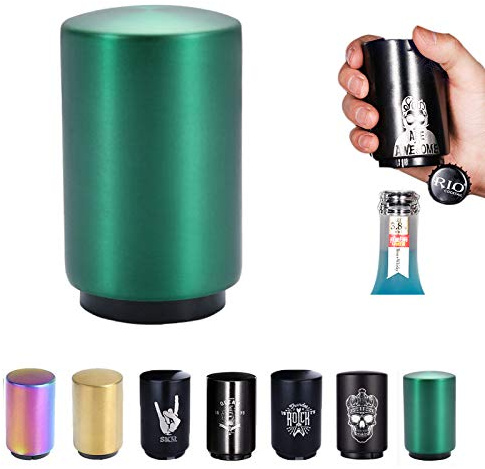 Flaschenöffner Edelstahl Bierflaschenöffner Weihnachtsgeschenke für schwache Hände und Bierliebhaber Magnetischer Flaschenöffner Küchenhelfer Zubehör Geschenke für Männer Papa Geburtstag