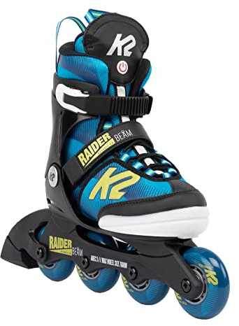 K2 Skates Jungen Inline Skates Raider Beam, Blue - Yellow, 30G0135.1.1.L