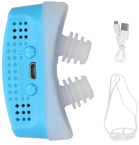 Sleep Apnea Devices,Snoring Aids for Men & Women,Breathability Anti Snoring Devices for Anti Sleep Apnea,Portable Snore Relief 18g,3-Speed Wind Adjustment Controls Smooth Airflow