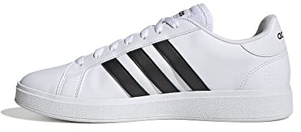 adidas Herren Grand Court Base 2.0 Shoes Schuhe, Cloud White/Core Black/Cloud White, 43 1/3 EU