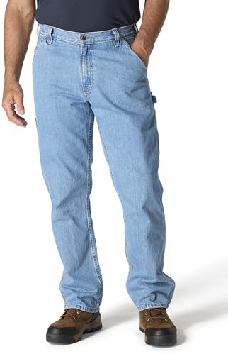 Carhartt Men's Loose Straight Denim Dungaree, Cove, W33 x L32