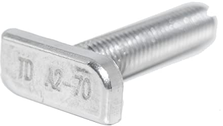 Lot de 10 vis à tête de marteau M8X25 en acier inoxydable A2 type 28/15, photovoltaïque et solaire