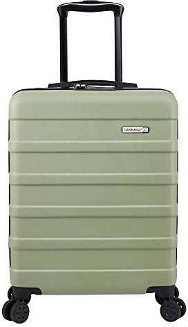 Cabin Max Anode Handgepäck - Leicht, Hartschale, Trolley mit 4 Rädern, 3-stelliges Schloss (Farbe: Grun, Größe: 55x40x20 cm)