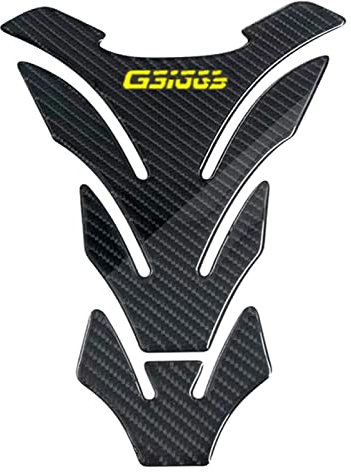 Almohadilla para Tanque De Motocicleta Pegatina De Gel De Fibra De Carbono 3D para Motocicleta B&MW G310GS G 310GS G 310 GS, Pegatina Protectora para Tanque De Combustible Pegatina (Color : 1 Carbo