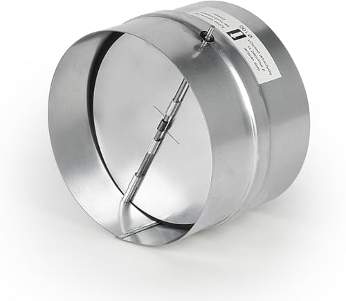 LALAGO Ø100 mm Clapet Anti Retour Automatique, Clapet Anti-Retour avec Caoutchouc d'Étanchéité Joint Caoutchouc pour Hotte Aspirante et Canal de Ventilation