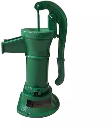 Elitix Schwengelpumpe Handpumpe aus Eisen für Brunnenbrunnen, Handpumpe für Flache Brunnen, Wasserpumpe für den Wassertransfer Im Gartenteich Im Hinterhof(Green)