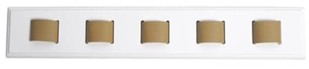 KATITFENXK Holz Brillenhalter Sunglasses 5 Hole Brillenständer Wandmontage Sonnenbrillen Organizer Brillenaufbewahrung zum Aufhängen Brillen-Display (White,28CM)