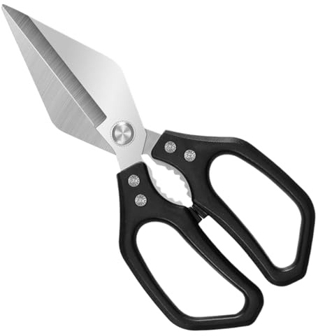 demaxiyad Forbici da cucina, forbici per pollame in acciaio inossidabile, strumento robusto per la preparazione di alimenti carne, pollame, insalata, carta da giardino, casa, artigianato