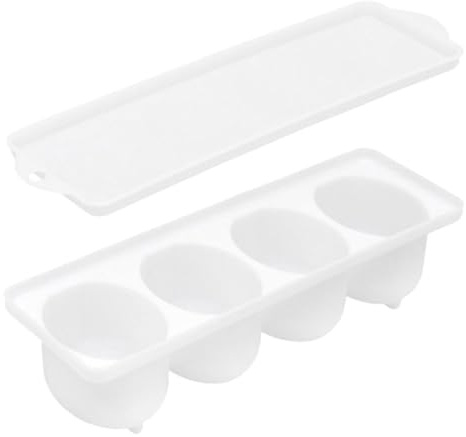 ERINGOGO Contenitore Bianco Design Multifunzionale e Facile da Usare in Pp Organizer Salamoia Elegante per Uova Scatola per Conservare Uova in Frigorifero e Cucina