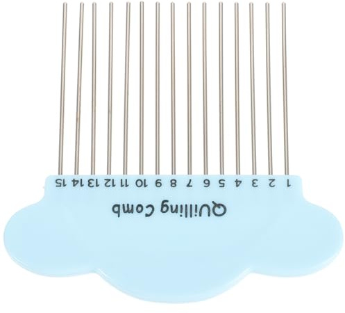 ULTECHNOVO Peine para Quilling de Papel Herramienta Manualidades DIY Compacto Ligero para Crear Patrones Creativos Regalo para Amantes del Arte Color Aleatorio Color Aleatorio