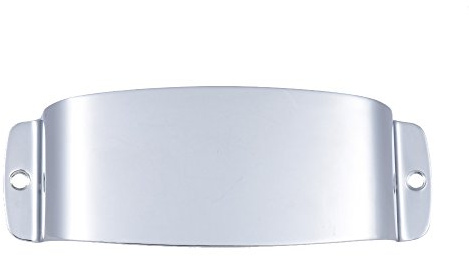 Generic Cubierta de Pastilla Cromada Compacta para Reemplazo de Pieza de bajo Eléctrico, Protector de Acero para Accesorios de Guitarra Eléctrica