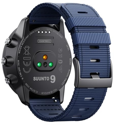 NotoCity krok och ögla rem kompatibel med Suunto 9 24 mm