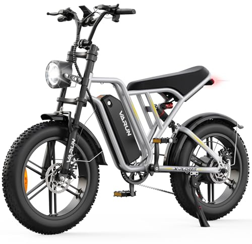 VARUN Bicicleta Electrica, 20''*4.0 Fat Tire Bicicleta Eléctrica para Hombres con Batería Extraíble 48V 624Wh, Autonomía 100Km, Suspensión Completa, 7 Velocidades Bici Electrica Adultos Todo Terreno