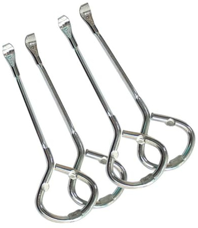 NiuLumea Multifunción para abrelatas con abrebotellas, llave de tapa de cubo de pintura y abridor de pantalla, 4.4 x 1.45 pulgadas, plata, latas, botellas de cerveza, pantallas, 2/4 piezas