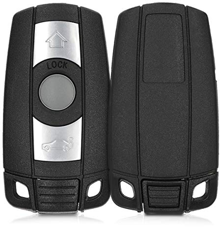 kwmobile Custodia Compatibile con BMW con 3 Tasti (Solo Keyless Go) - Cover Chiavi Auto Protezione Copri Telecomando - Copri Chiave Copertura Nero