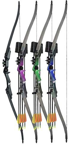 Evans Wind Fire Recurvebogen Set 20 lbs für Kinder & Jugendliche (8–14 Jahre) – Komplettset mit Visier, Köcher, Armschutz, 2 Pfeilen – Bogensport Rechtshand