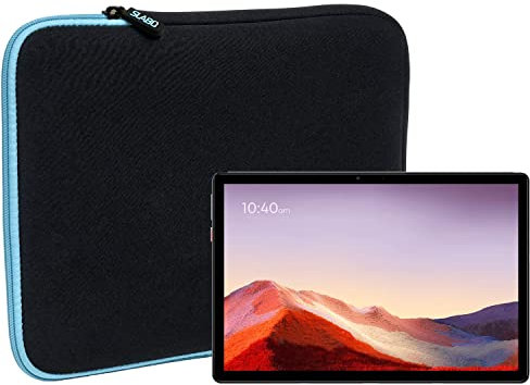 Slabo Tablet Tasche Schutzhülle für Chuwi HI10 GO Hülle Etui Case Phablet aus Neopren – TÜRKIS/SCHWARZ