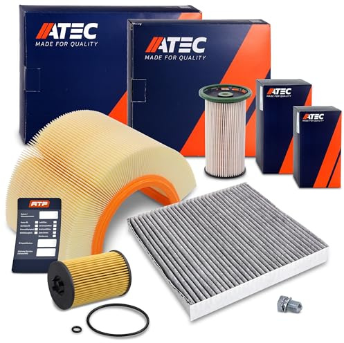 ATEC Germany Inspektionspaket Filterset mit 1x Ölfilter, 1x | Kompatibel mit: AUDI A3, A3 Cabriolet, A3 Limousine, A3 Sportback, SEAT LEON, LEON SC, LEON ST, SKODA OCTAVIA III