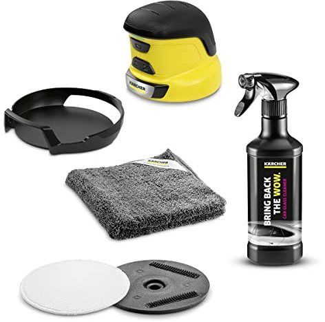 Kärcher Grattoir à glace électrique EDI 4 édition limitée, solution toute l'année pour vitres de voiture (avec kit de nettoyage de pare-brise)
