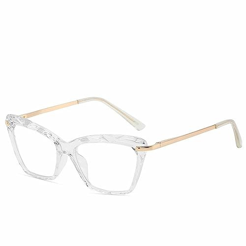MUTYNE Sexy Cat Eye Brille Damen Transparente Brille Vintage Klare Brille Optischer Rahmen