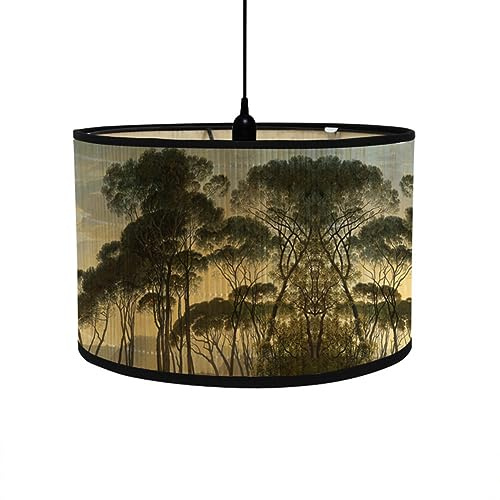 FANSU Lampenschirm fuir Tischlampe,Lampenschirm Hängelampe Lampenabdeckung für Stehlampe Tischlampe Deckenleuchte Wohnzimmer Moderner Deko (großer Baum,30x20cm)