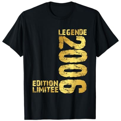 Legende 2006 Édition Limitée Anniversaire Homme Femme Drôle T-Shirt