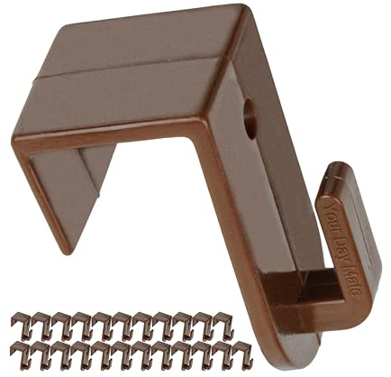 Your Day Mate Ganci per ante, 24 pz, marrone, clip per finestra luci fiabesche, pendenti decorativi