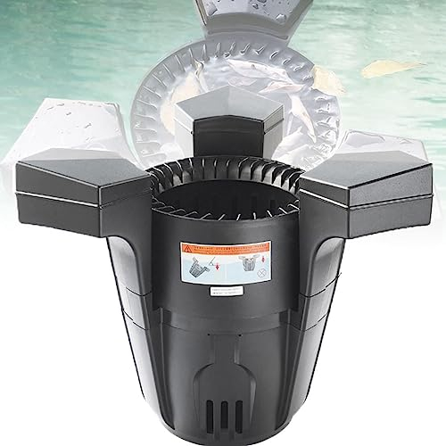 Automatischer Poolreiniger, Schwimmender Teichskimmer, Pool Skimmer Roboter, Pool Surface Extractor, Skimmer & Clarifier, Saugschwimmender Skimmer für Fischteich Schwimmbad Garten