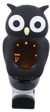 TOYANDONA Elektronischer Gitarren Stimmgerät Owl Tuner Bassgitarren Tuner Clip on Präziser Hochempfindlicher Gitarrentuner Für Akustikgitarre Tragbar Und Einfach Einstellbar