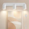 TaFiCo Aplique Pared con Enchufe y Interruptor 3 Focos Blanco GU10 - Lampara de Pared con Cable Giratorio 350° Moderno - Apliques Pared Dormitorio Salón Pasillo Pintura Mural - Sin Bombillas